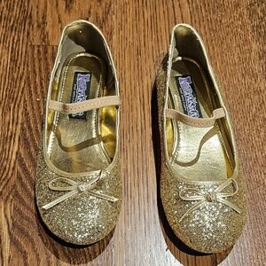 Chasing Fireflies Funtasma Gold Sparkle Ballet Flats